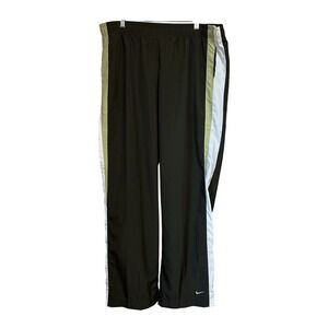 Nike Pants Womens XL 16-18 Olive Green‎ Pockets Elastic Gym Track Athleisure